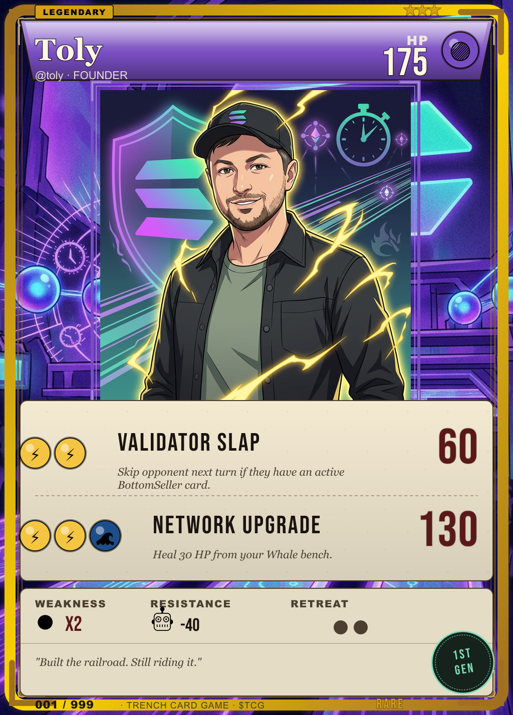 Trench Card 001 · Toly