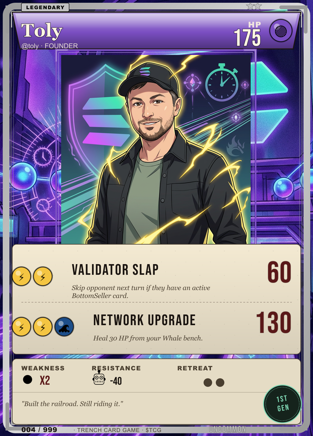 Trench Card 004 · Toly
