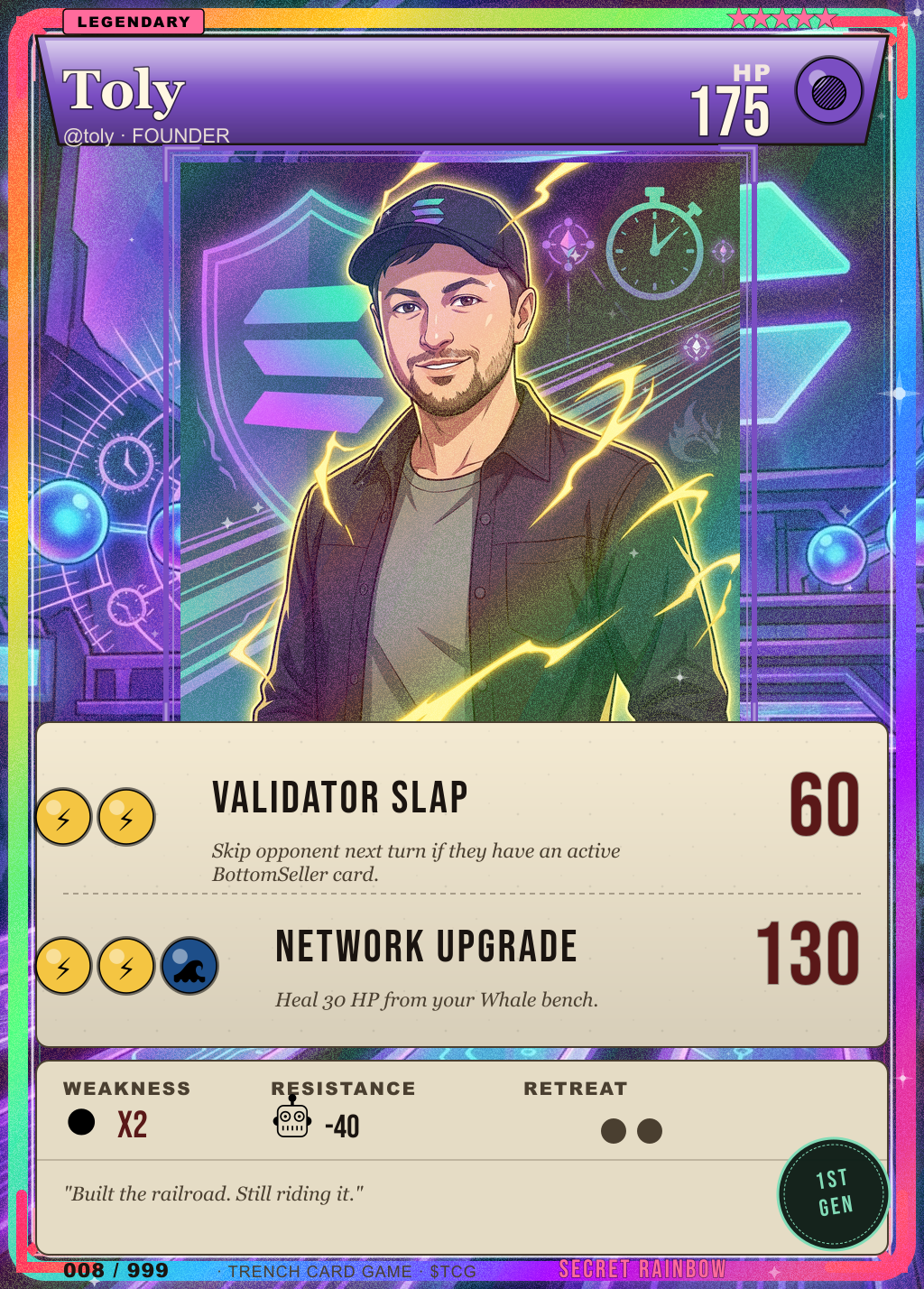 Trench Card 008 · Toly