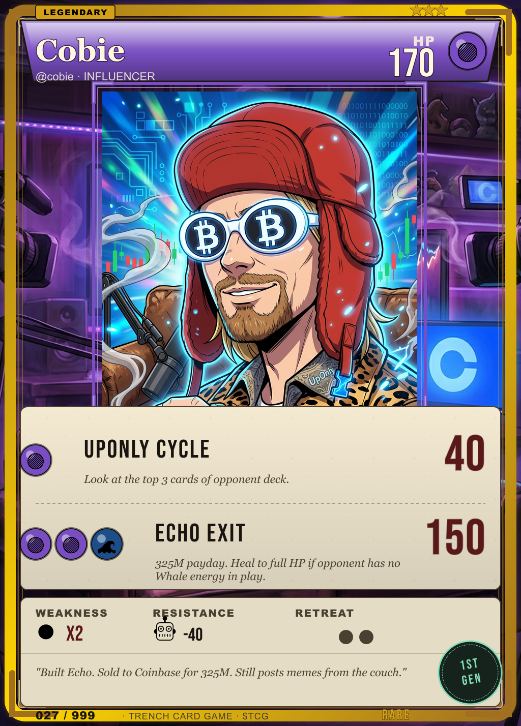 Trench Card 027 · Cobie