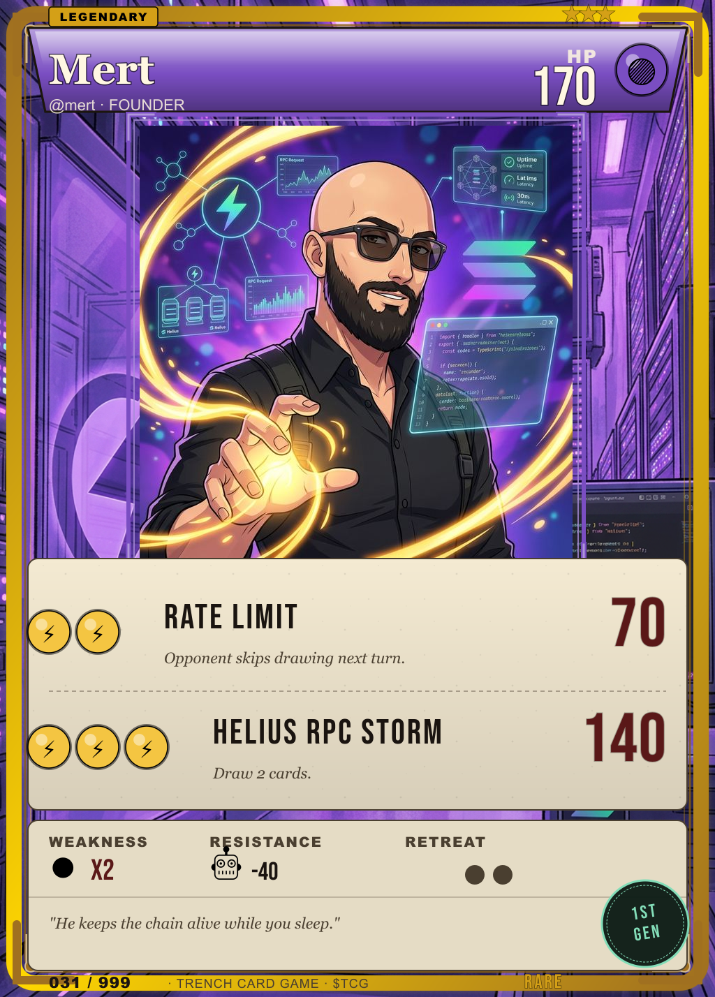 Trench Card 031 · Mert