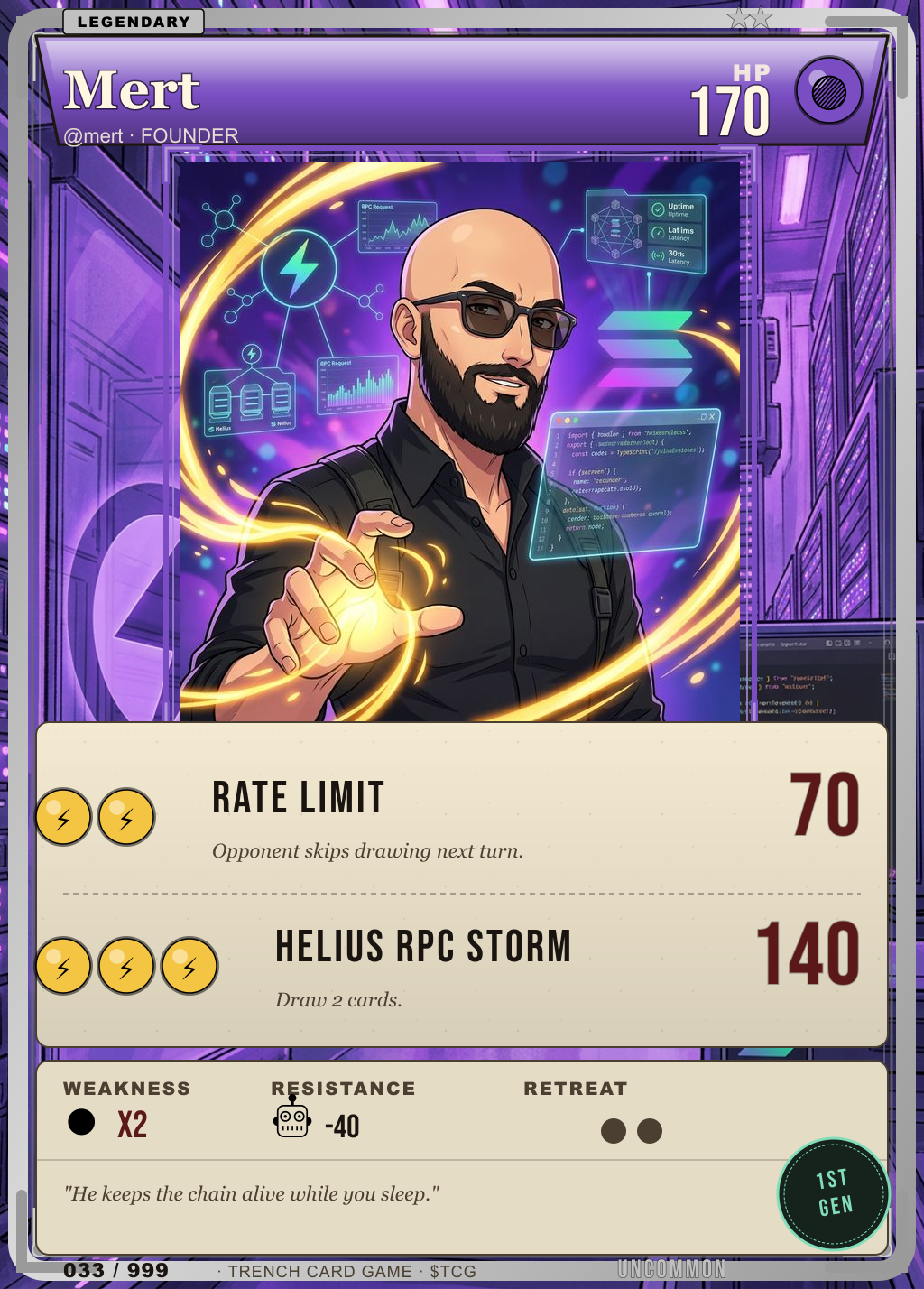 Trench Card 033 · Mert