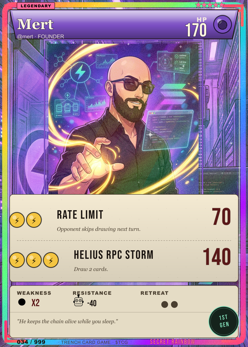 Trench Card 034 · Mert