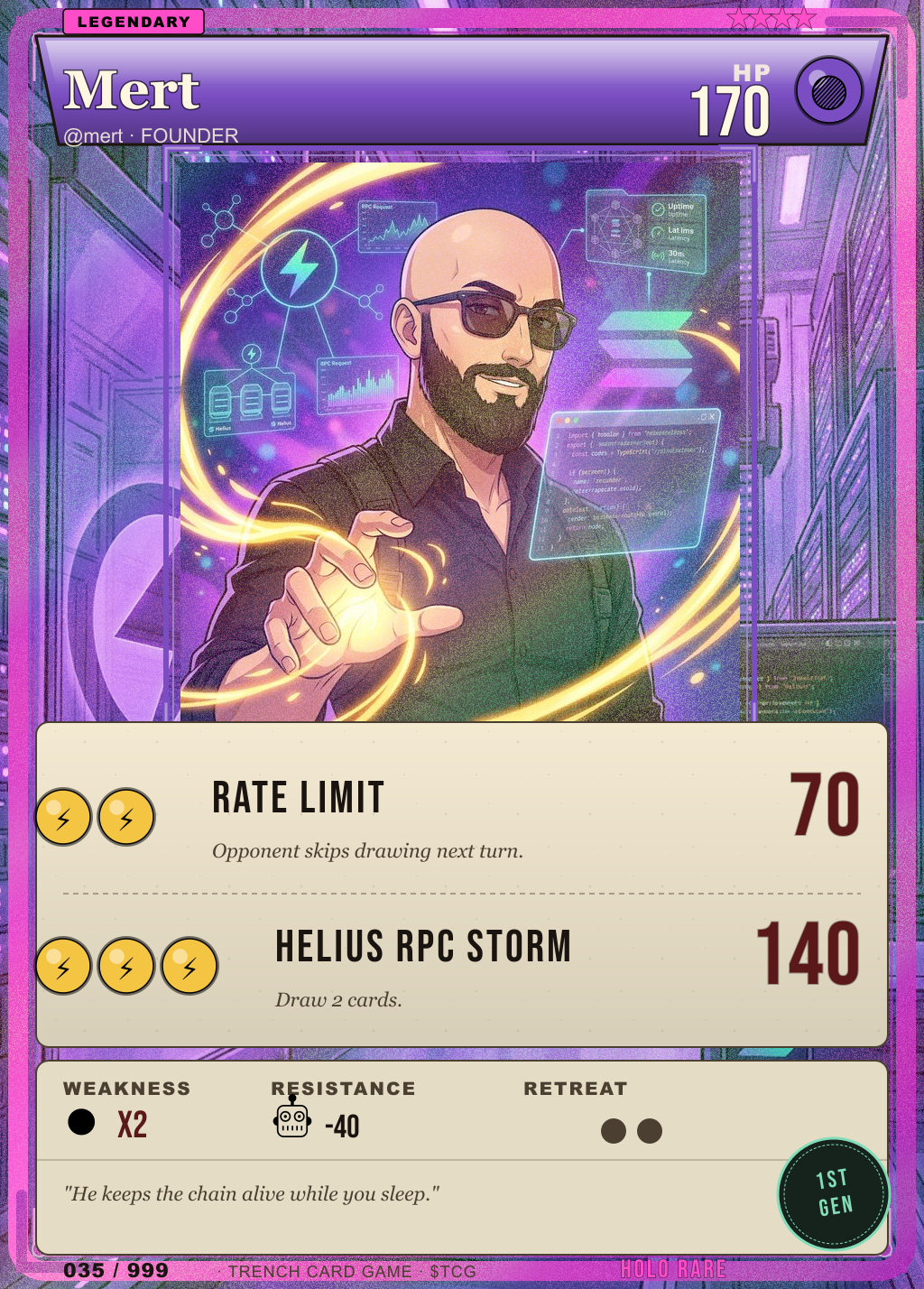 Trench Card 035 · Mert