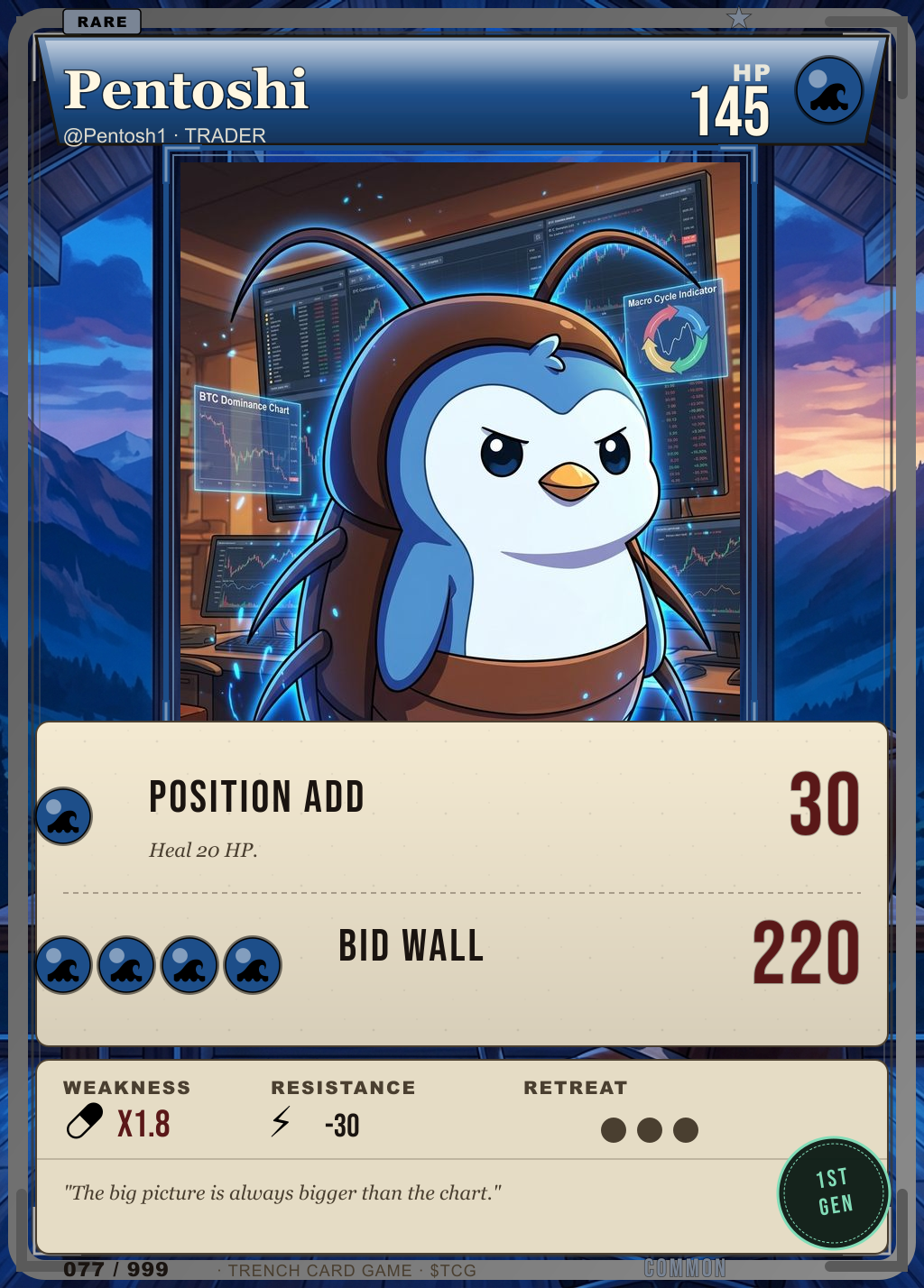 Trench Card 077 · Pentoshi