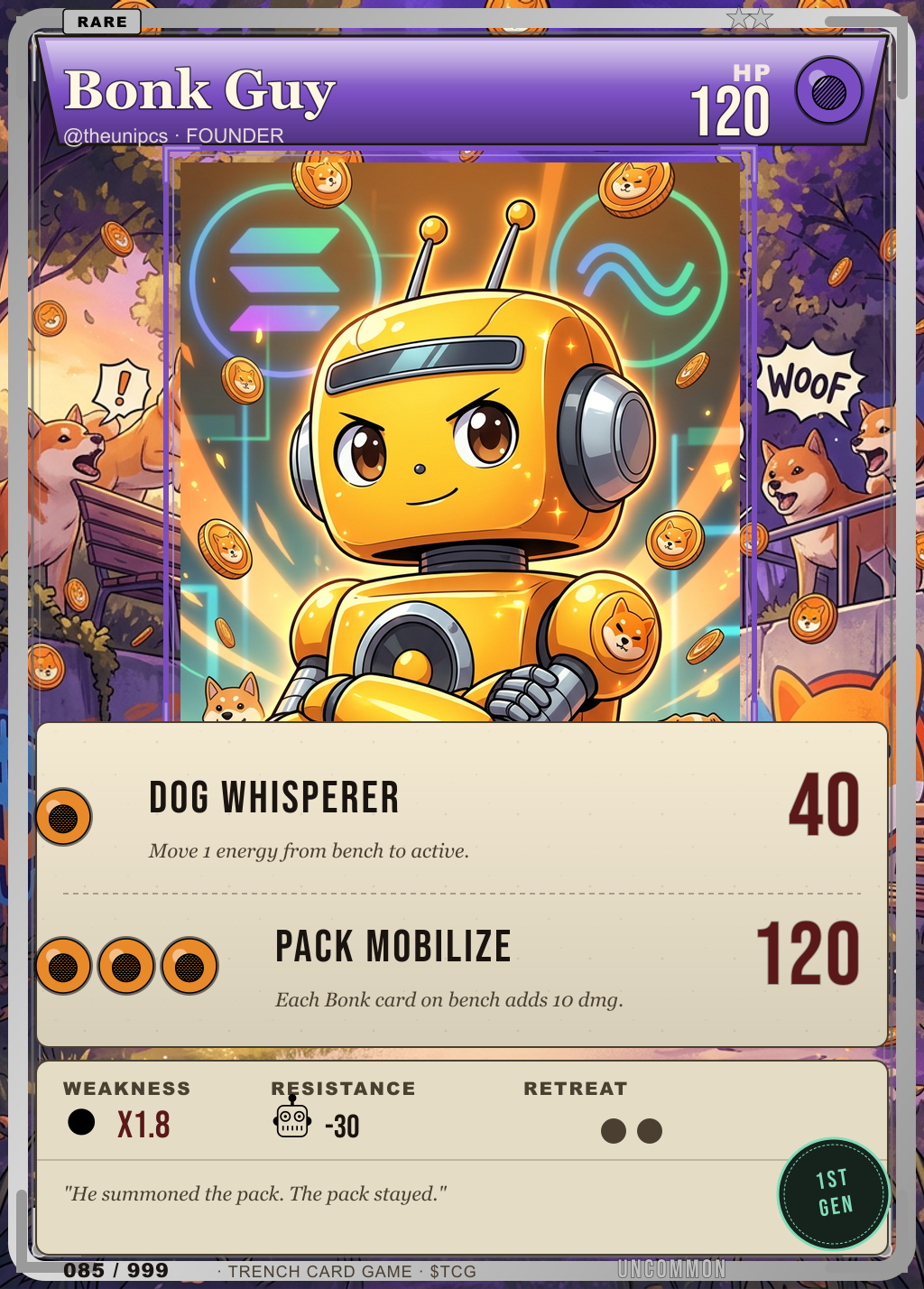Trench Card 085 · Bonk Guy