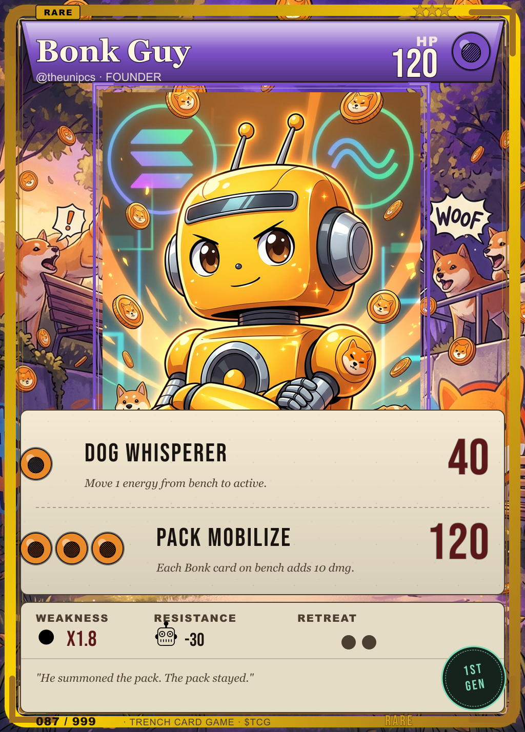 Trench Card 087 · Bonk Guy