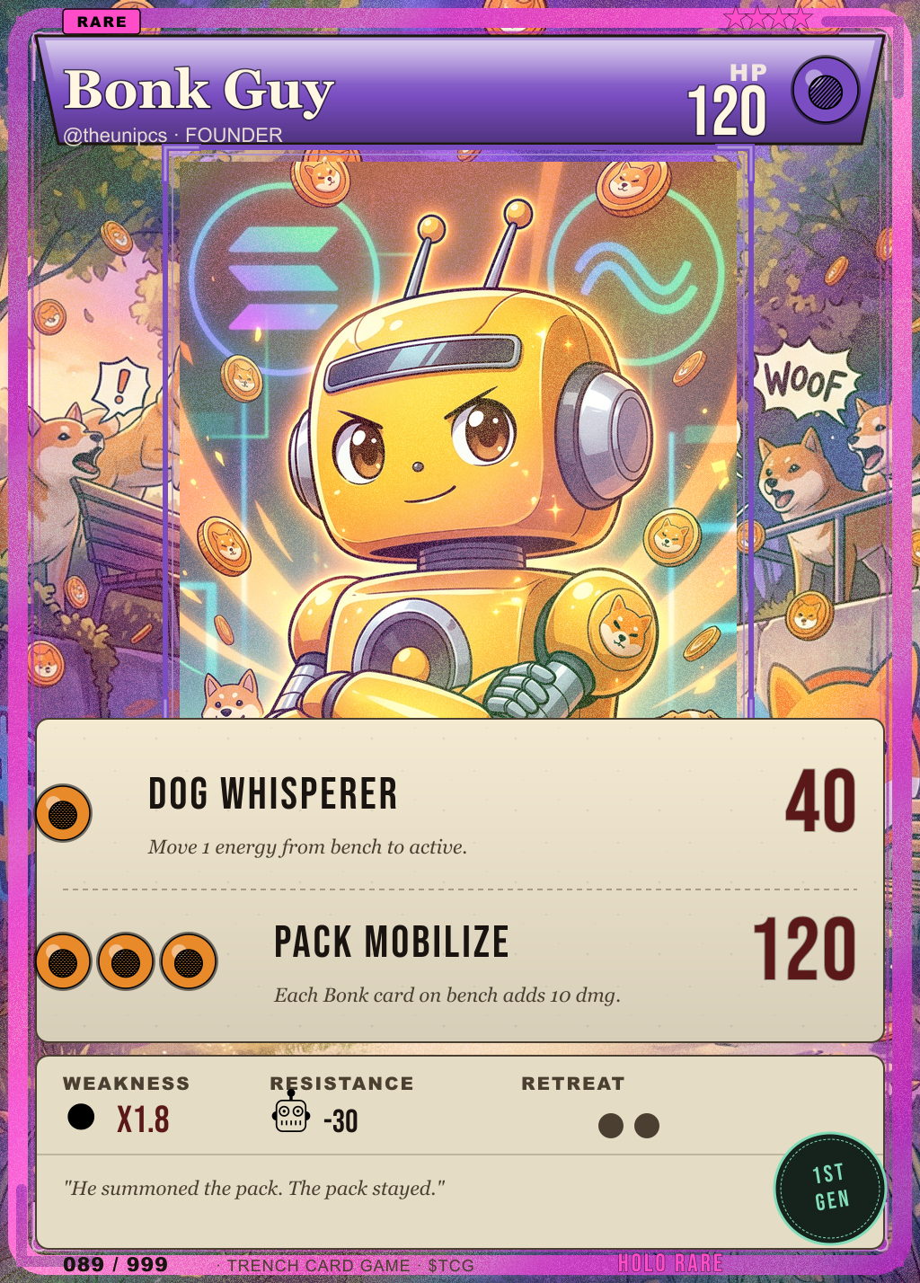 Trench Card 089 · Bonk Guy