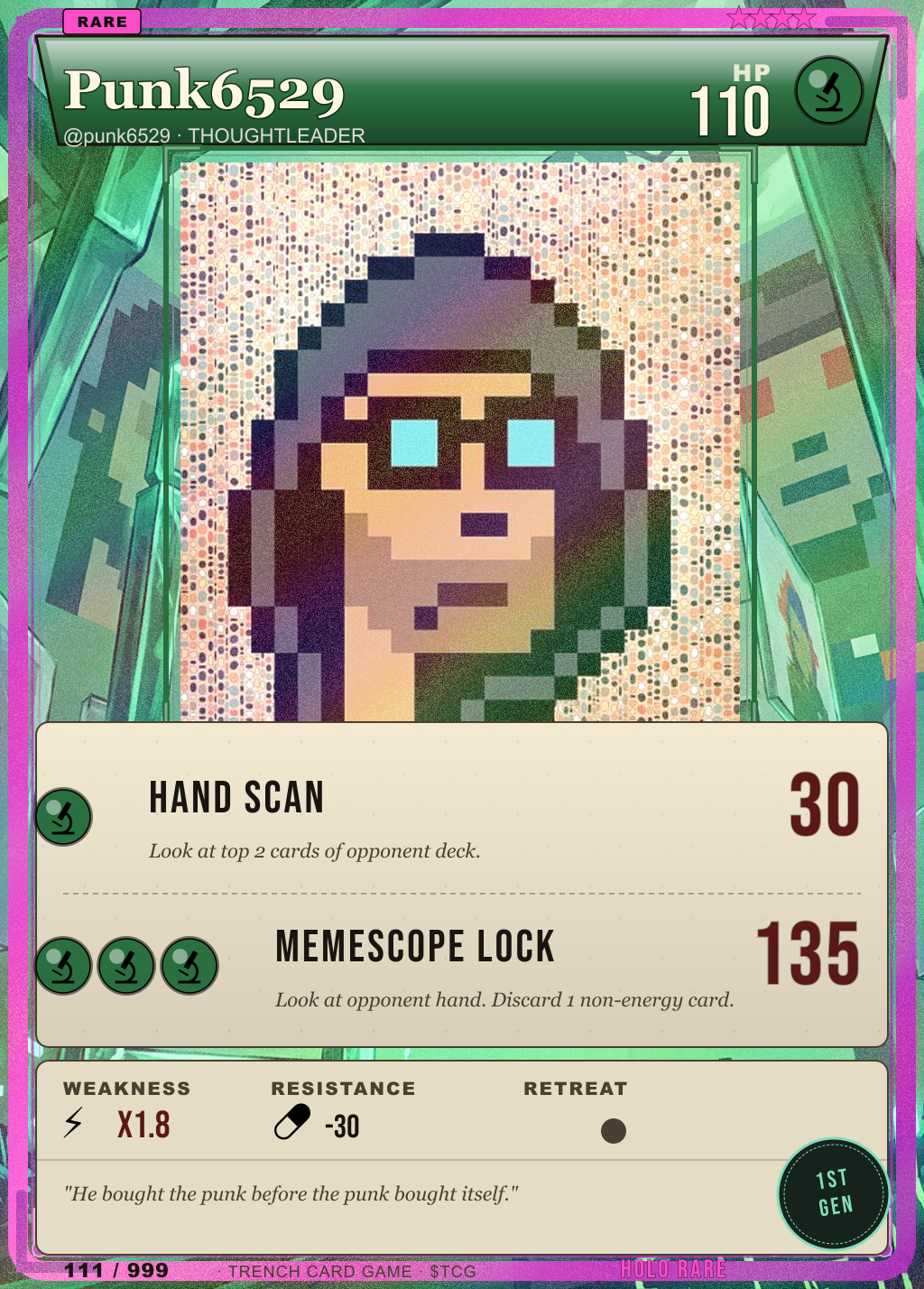 Trench Card 111 · Punk6529