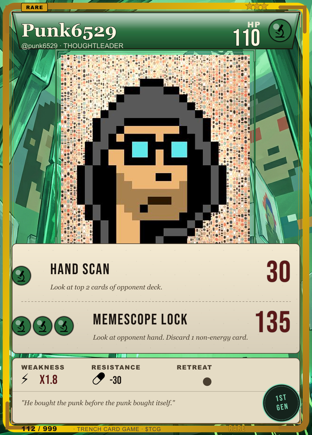 Trench Card 112 · Punk6529
