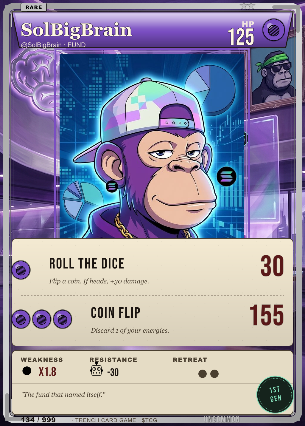 Trench Card 134 · SolBigBrain