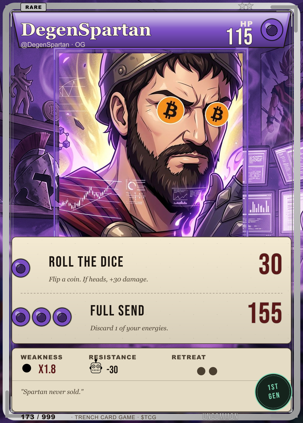Trench Card 173 · DegenSpartan