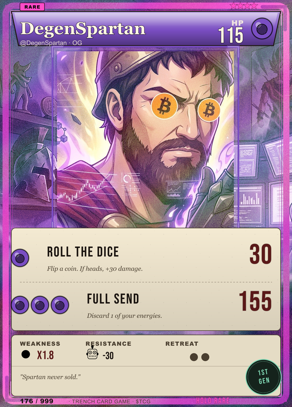 Trench Card 176 · DegenSpartan