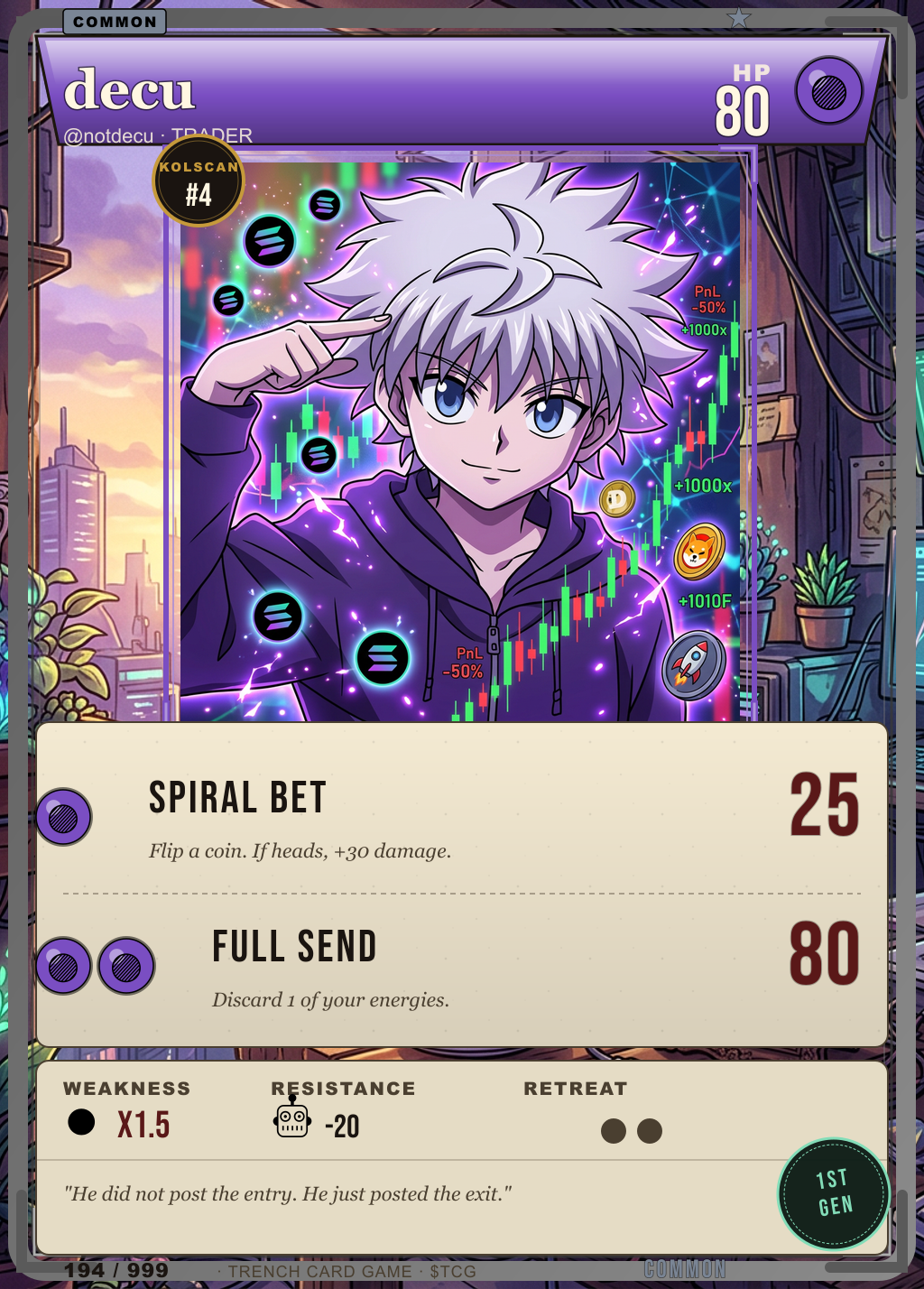 Trench Card 194 · decu