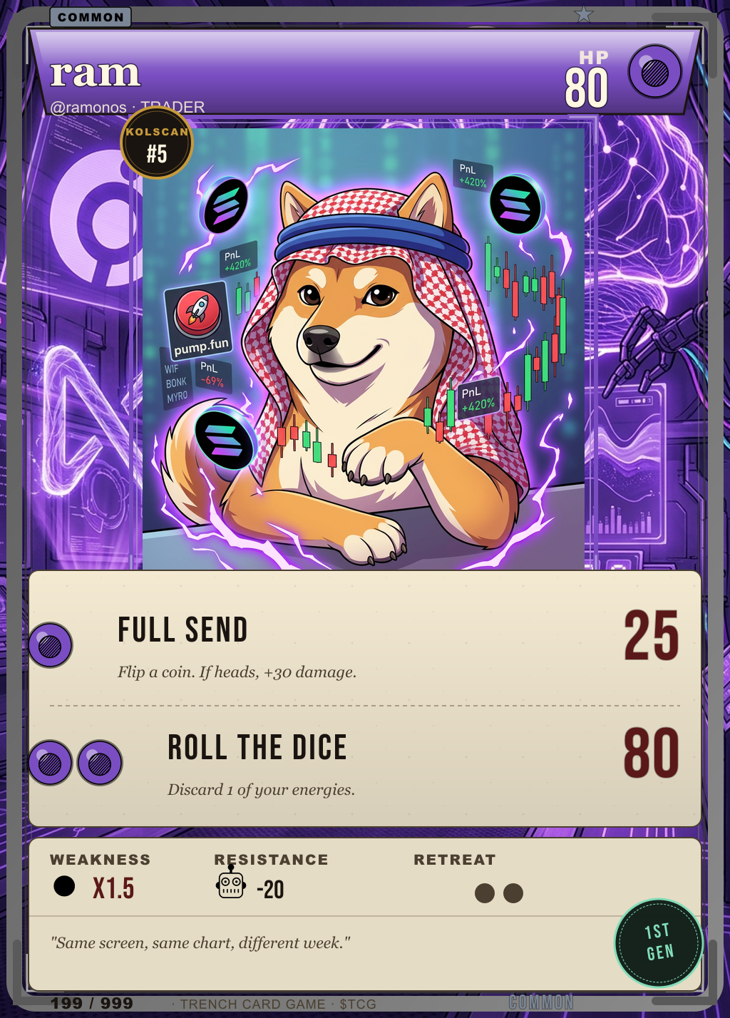 Trench Card 199 · ram