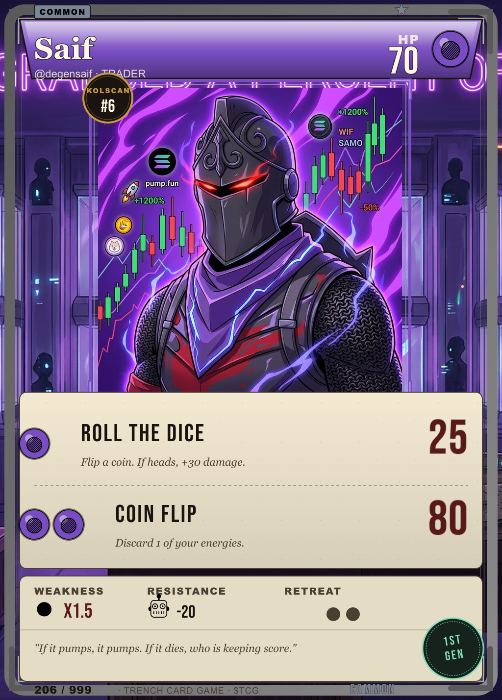 Trench Card 206 · Saif