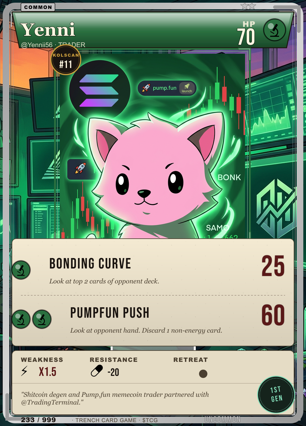 Trench Card 233 · Yenni
