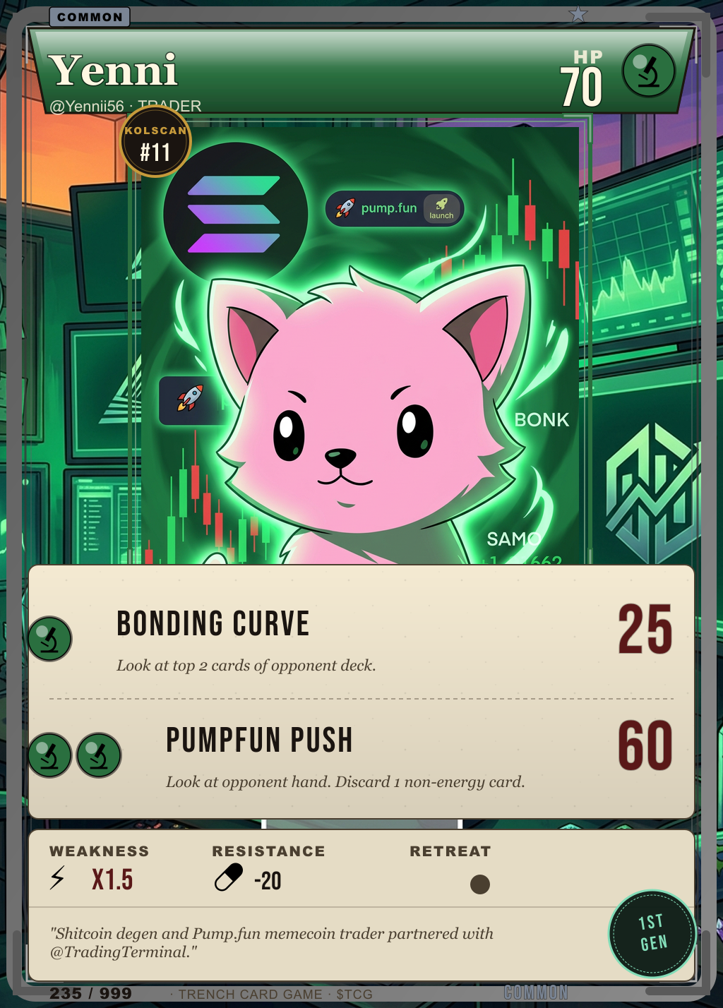 Trench Card 235 · Yenni