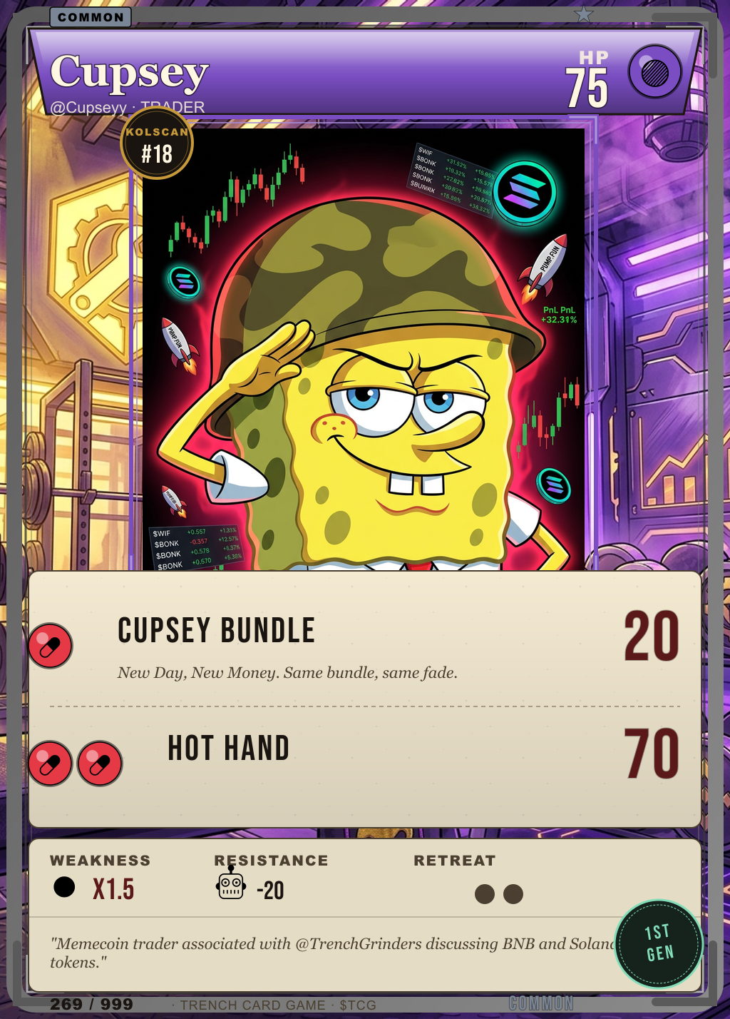 Trench Card 269 · Cupsey