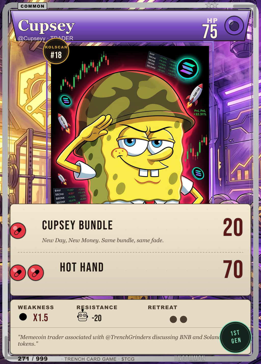 Trench Card 271 · Cupsey