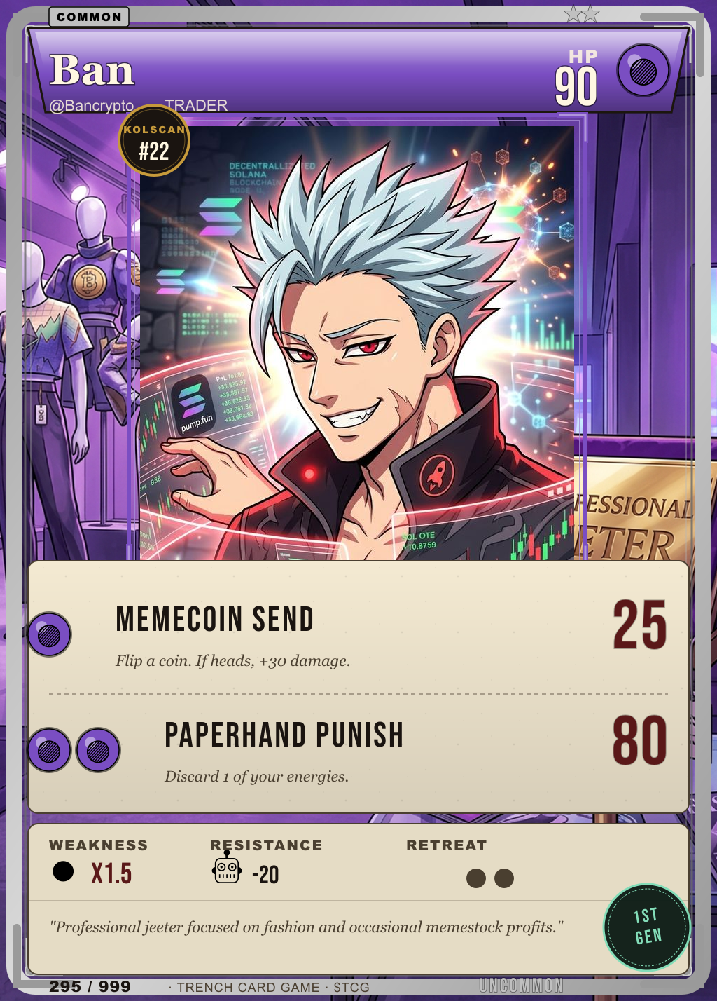 Trench Card 295 · Ban