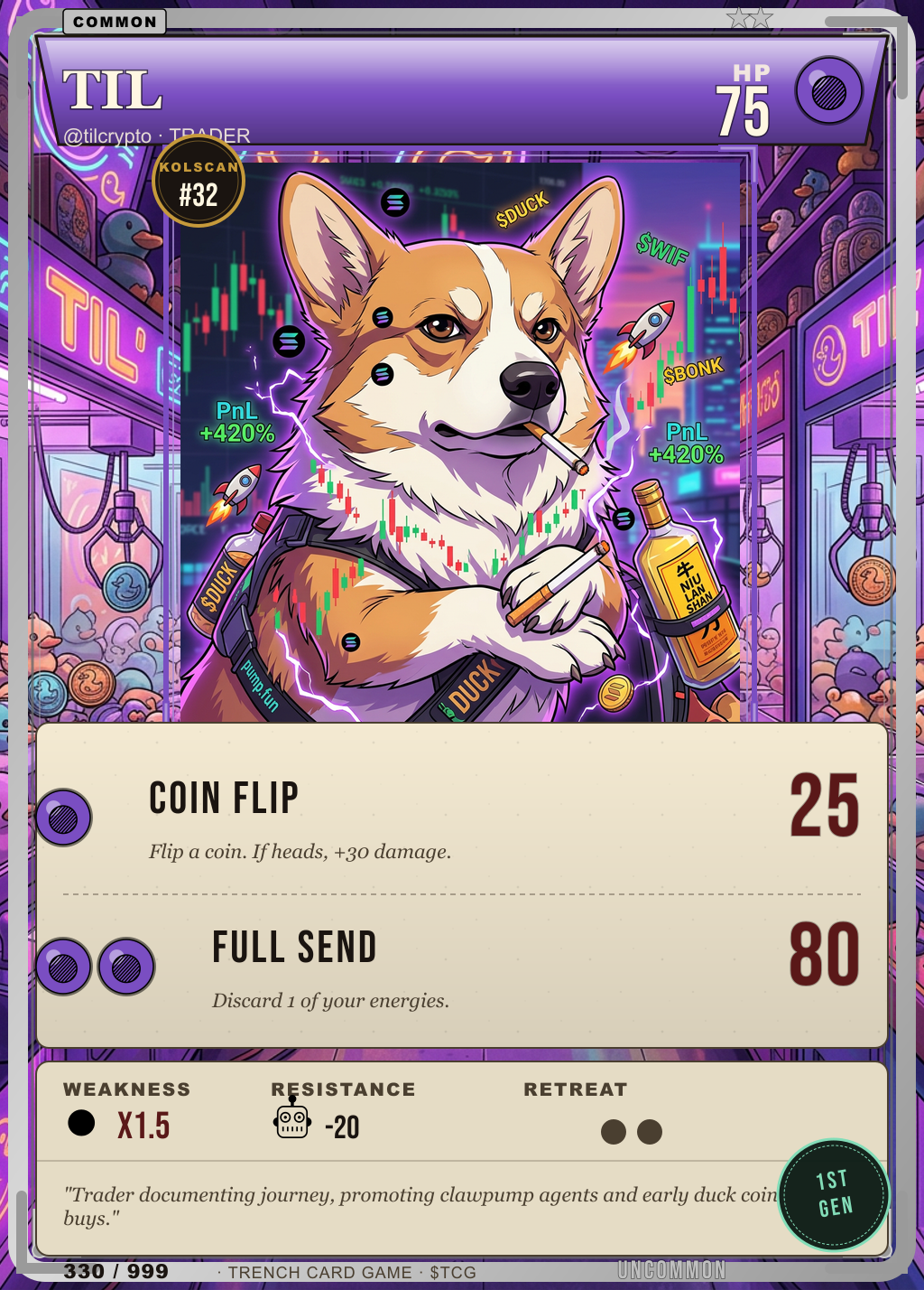 Trench Card 330 · TIL