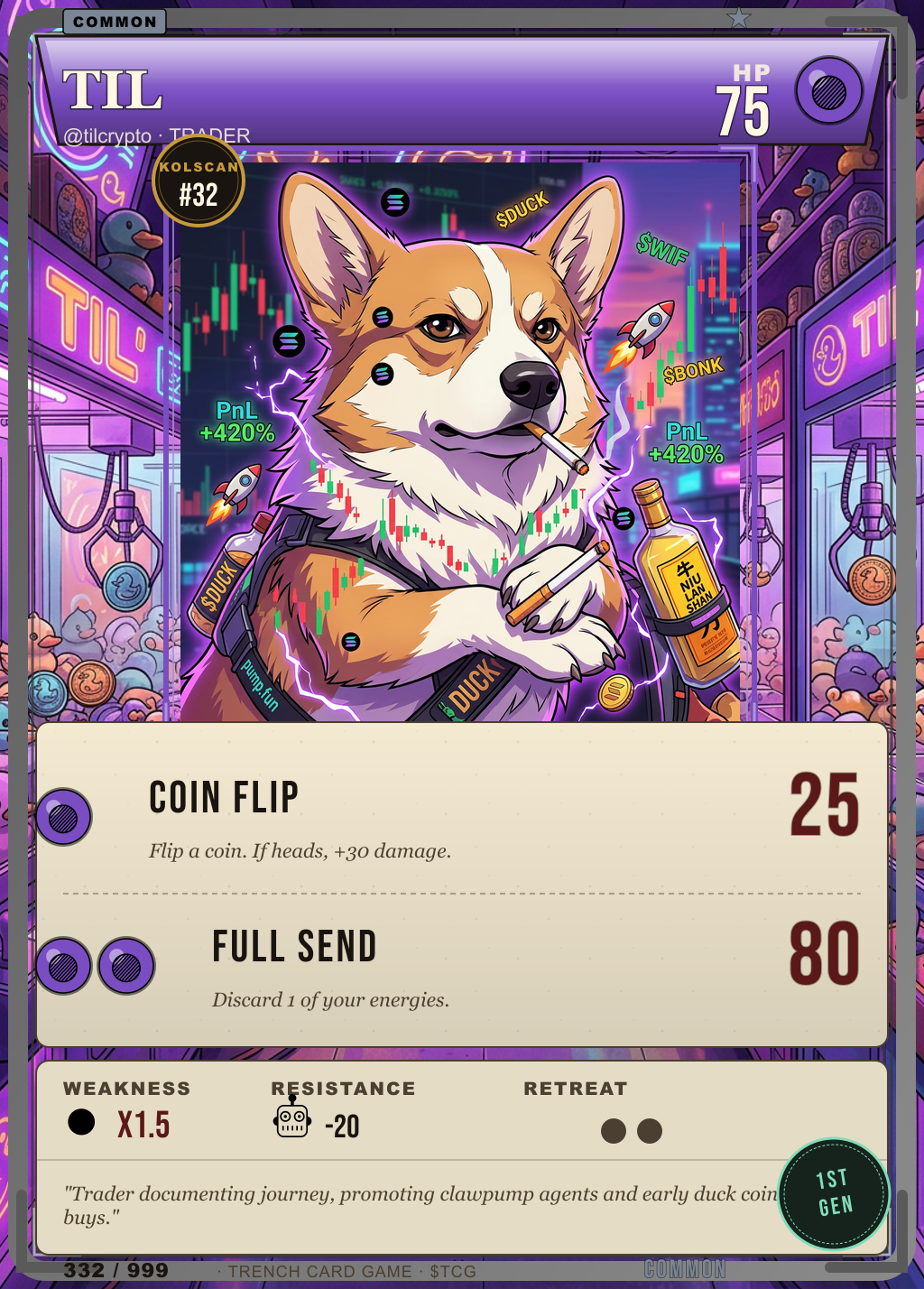 Trench Card 332 · TIL