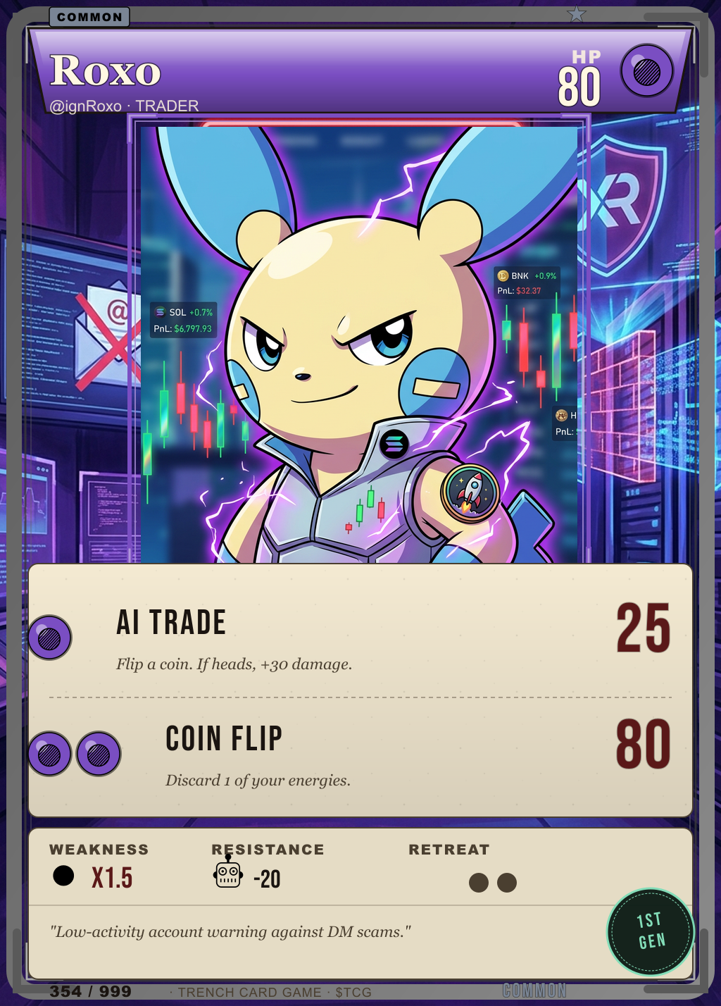 Trench Card 354 · Roxo