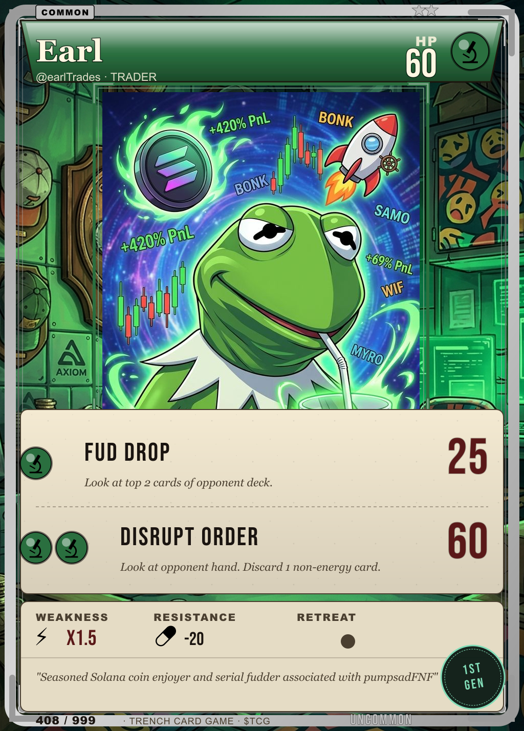 Trench Card 408 · Earl