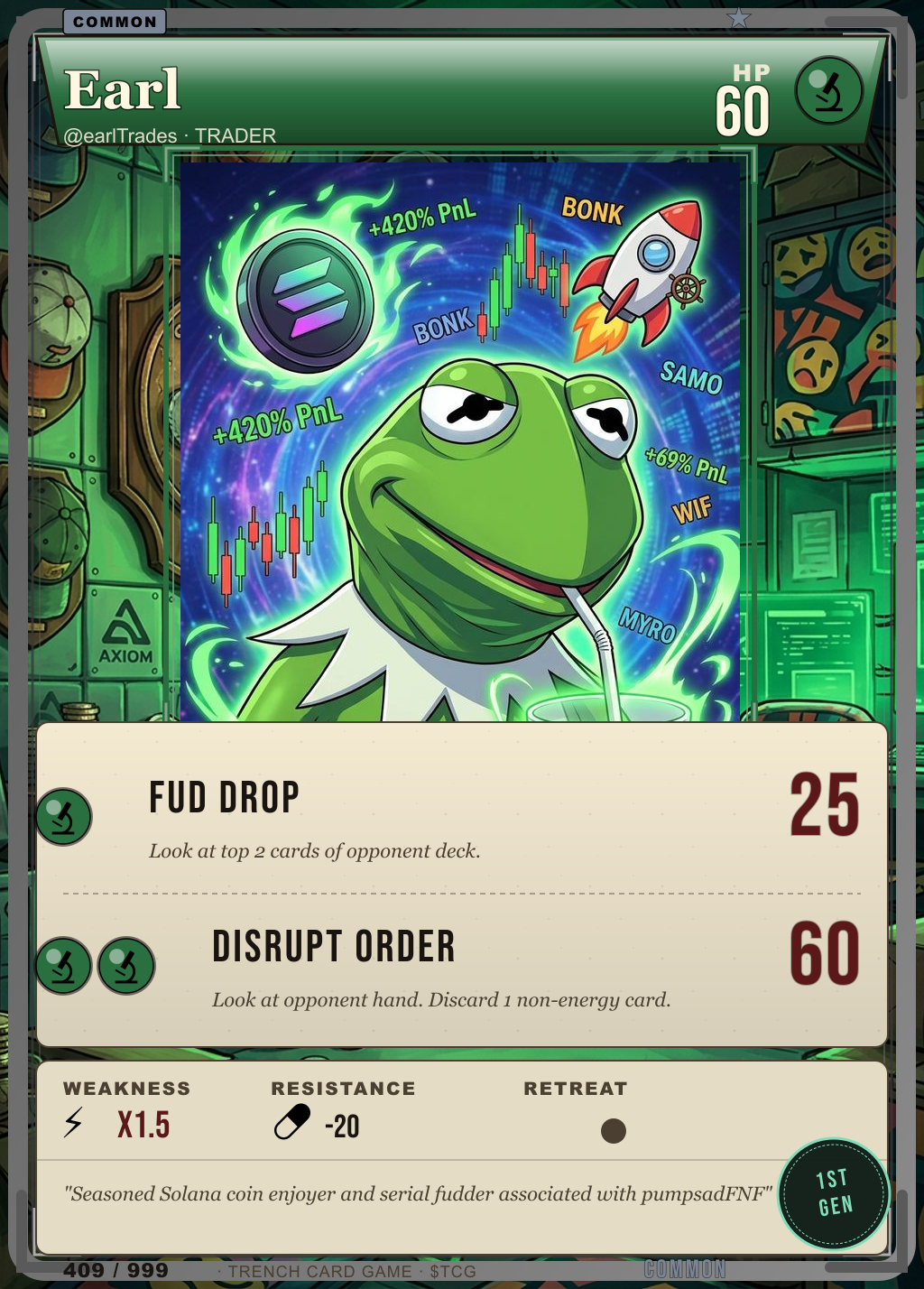 Trench Card 409 · Earl