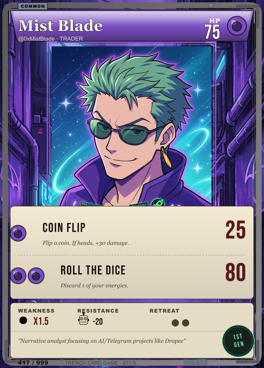 Trench Card 417 · Mist Blade