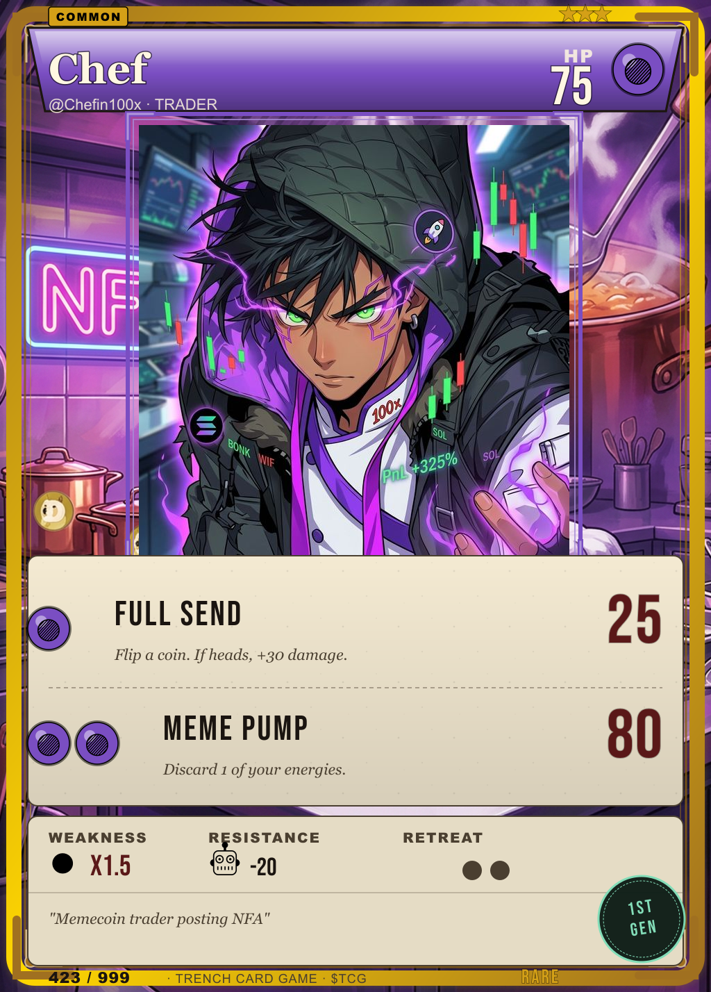 Trench Card 423 · Chef