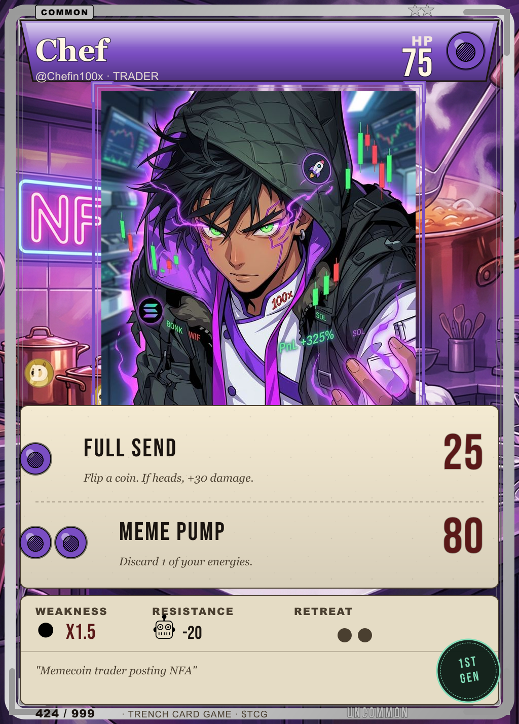 Trench Card 424 · Chef