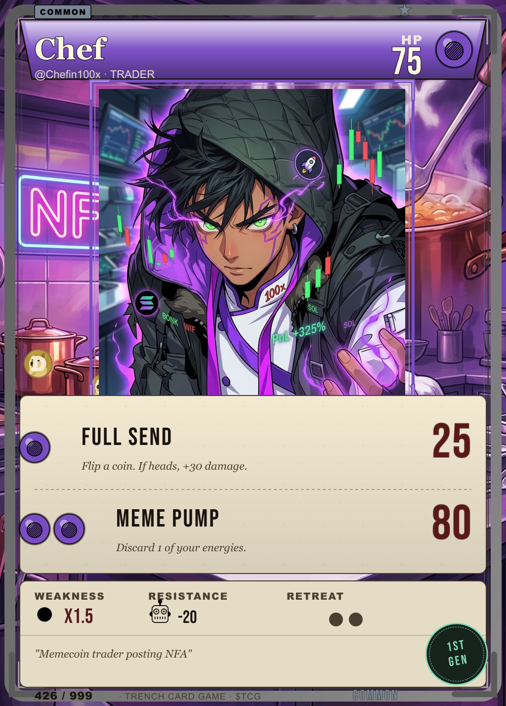 Trench Card 426 · Chef