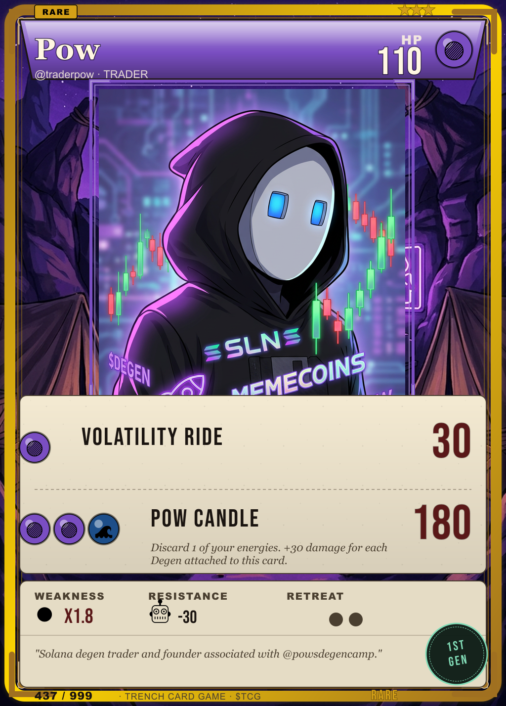 Trench Card 437 · Pow
