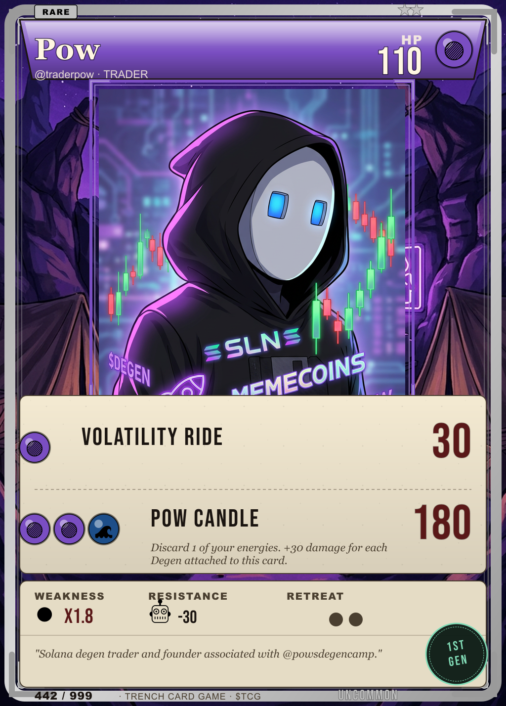 Trench Card 442 · Pow
