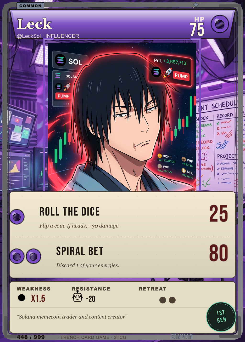 Trench Card 448 · Leck