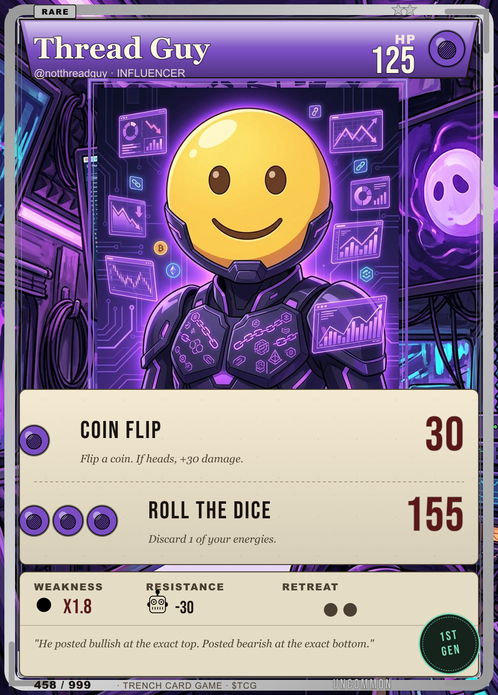 Trench Card 458 · Thread Guy