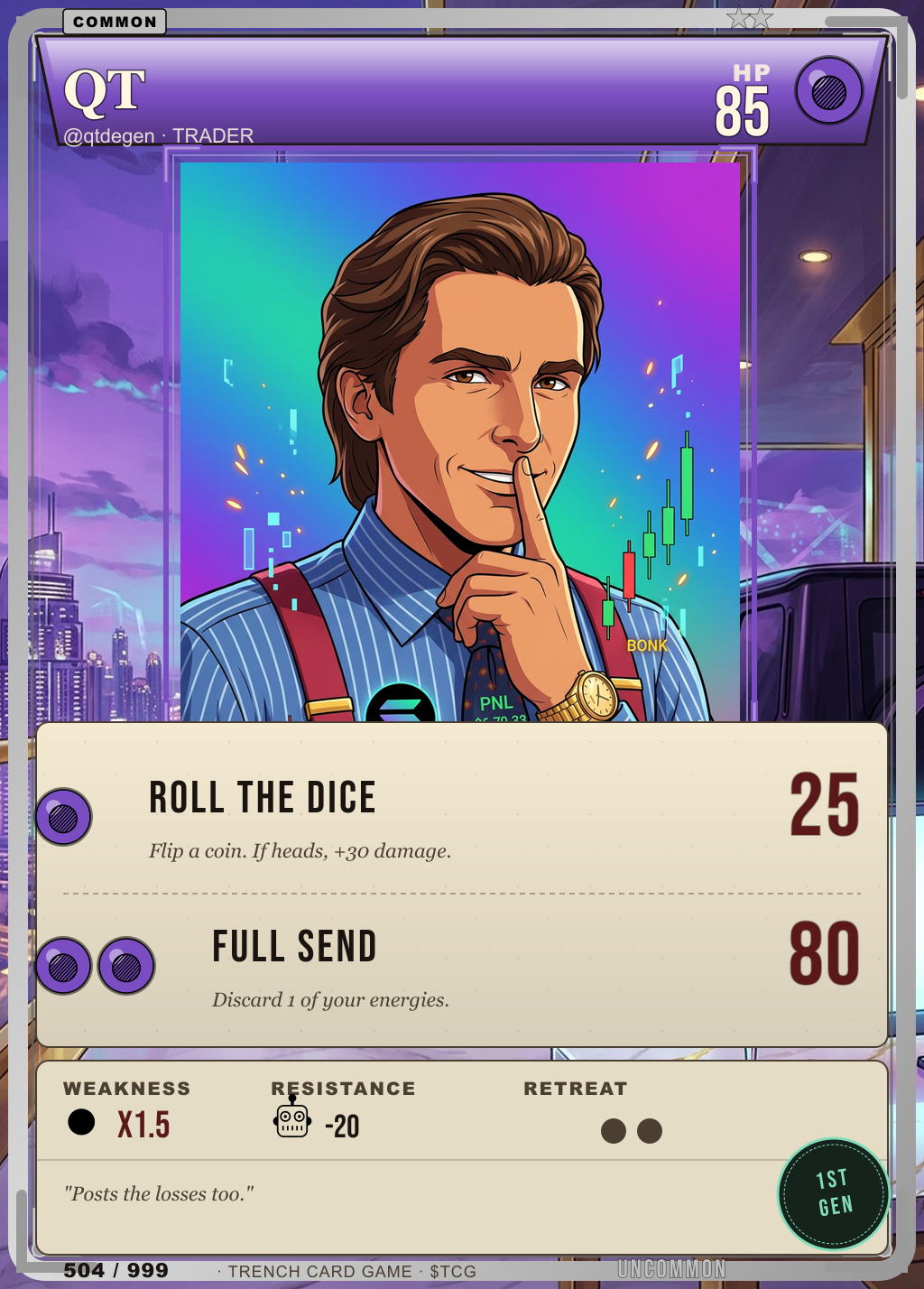 Trench Card 504 · QT