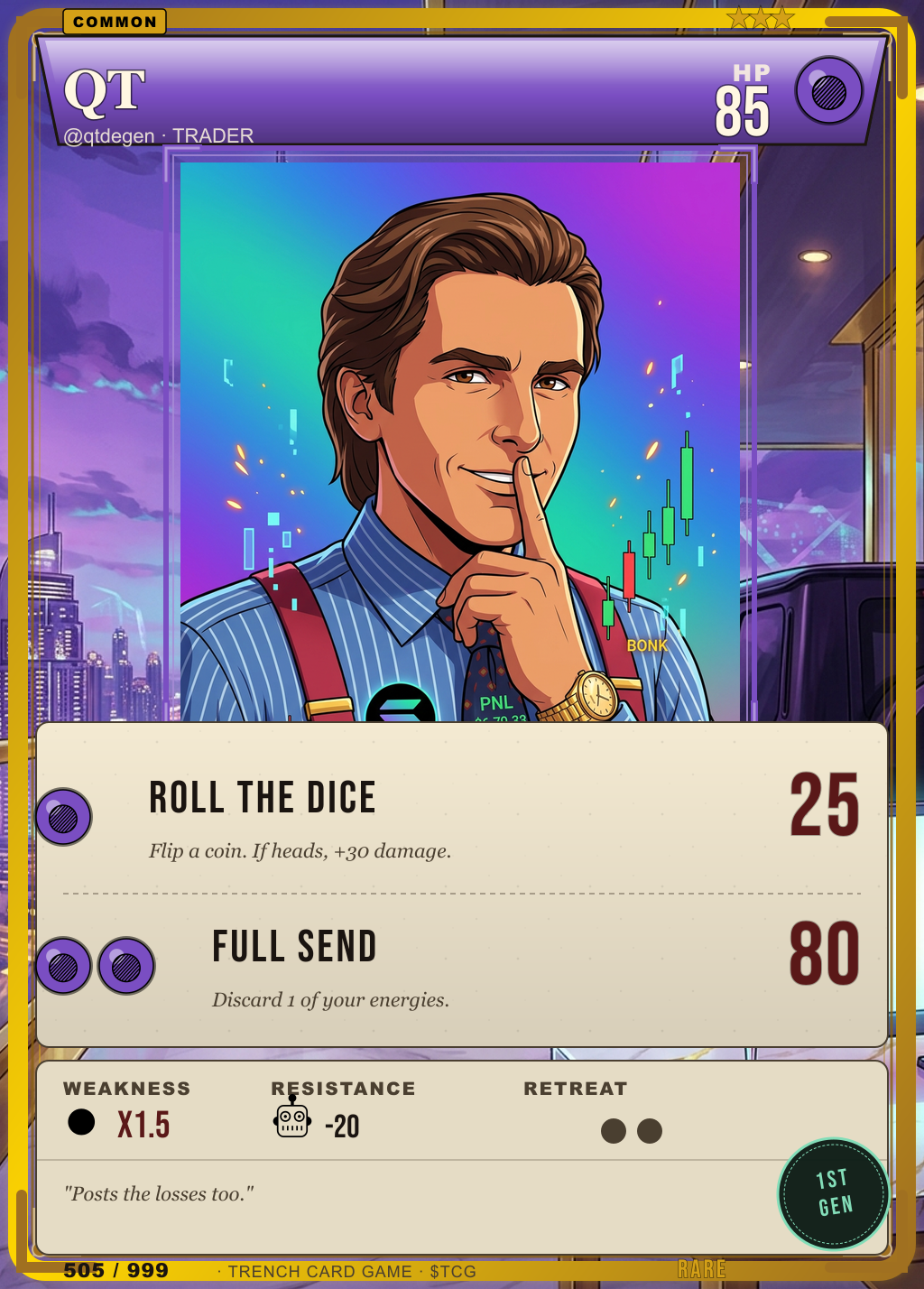 Trench Card 505 · QT
