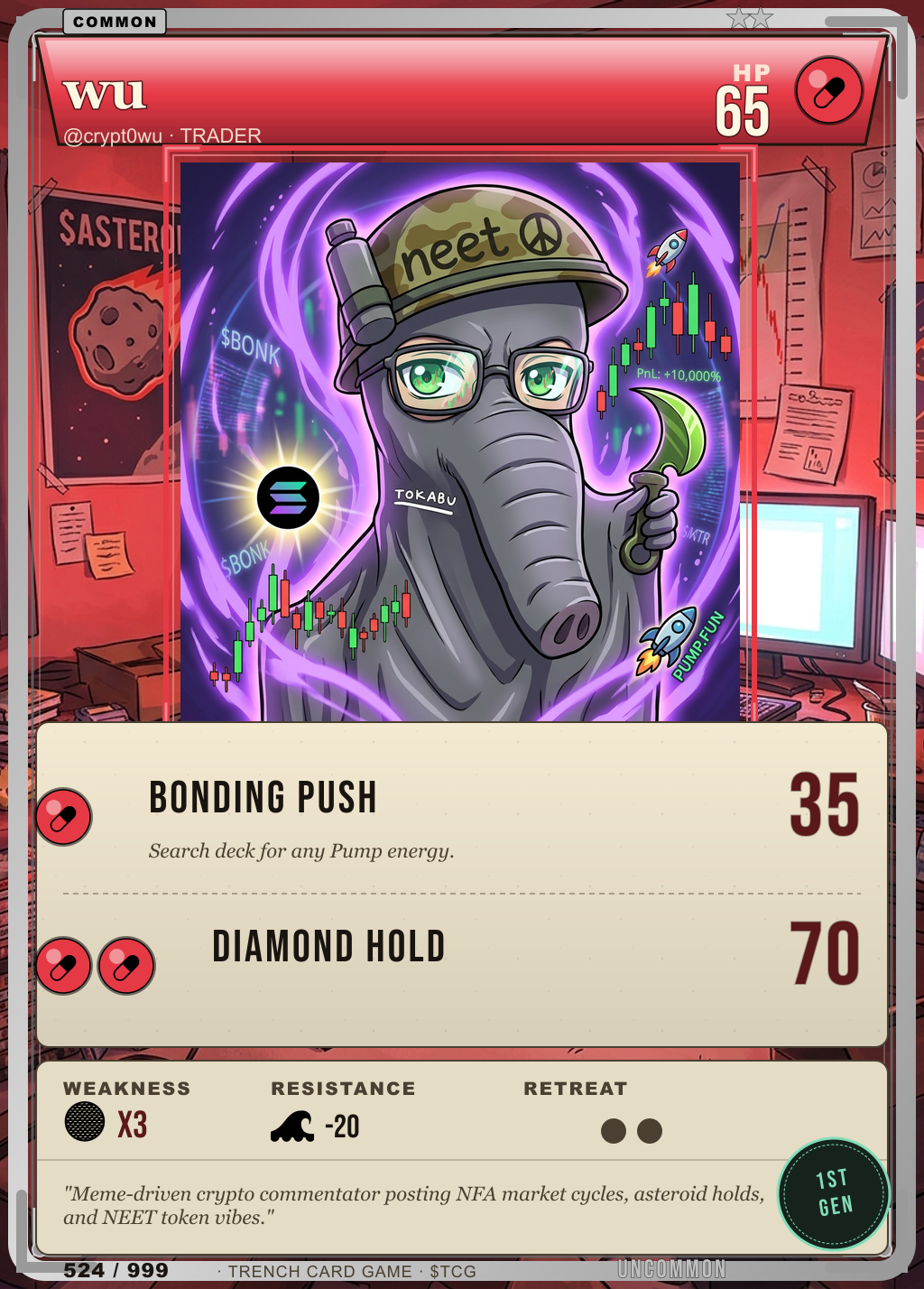 Trench Card 524 · wu