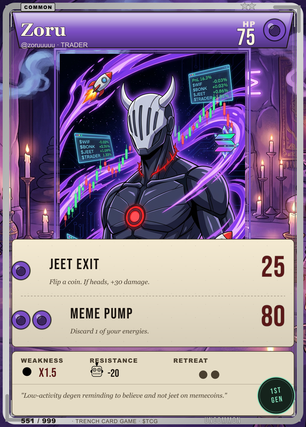 Trench Card 551 · Zoru