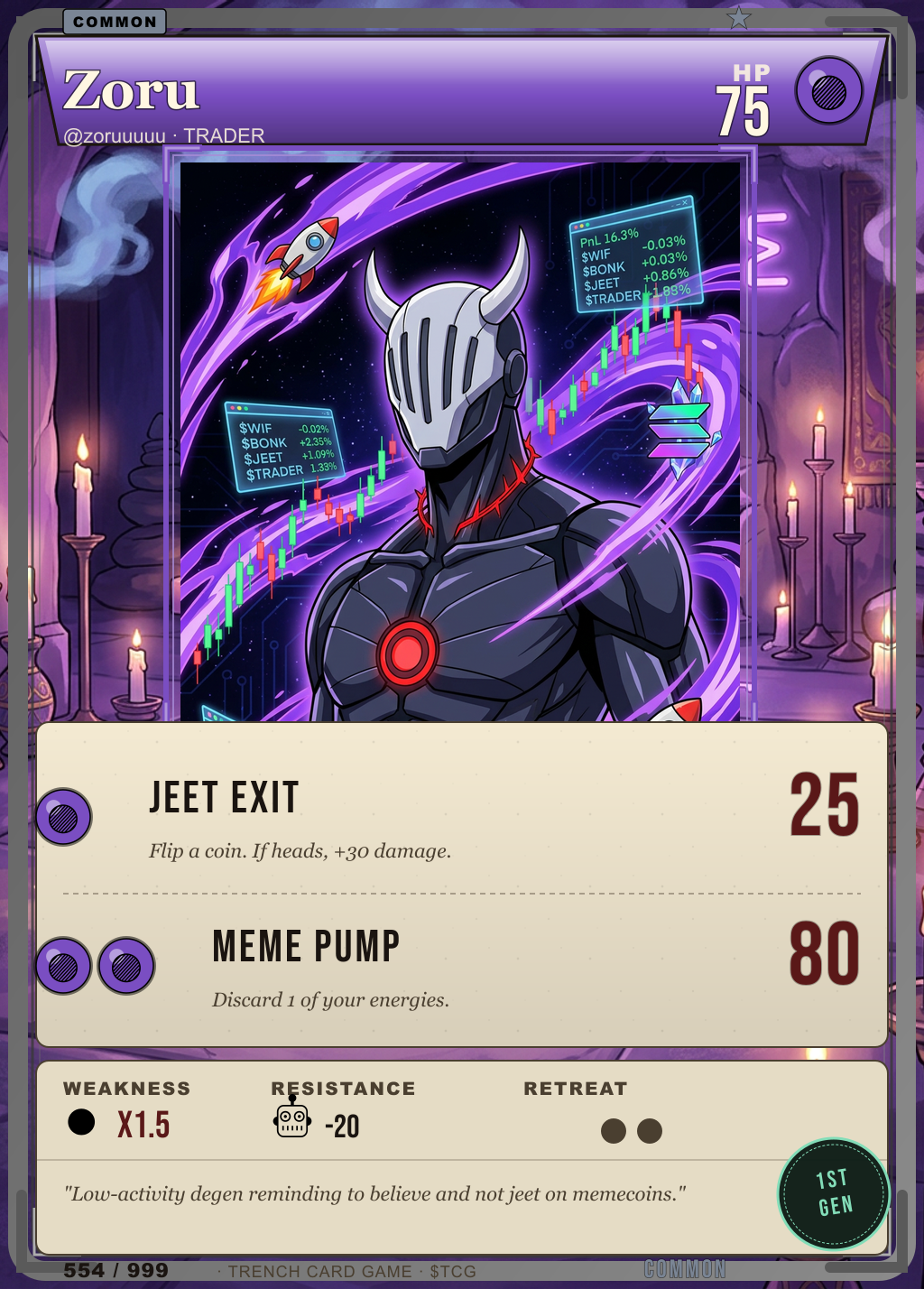 Trench Card 554 · Zoru