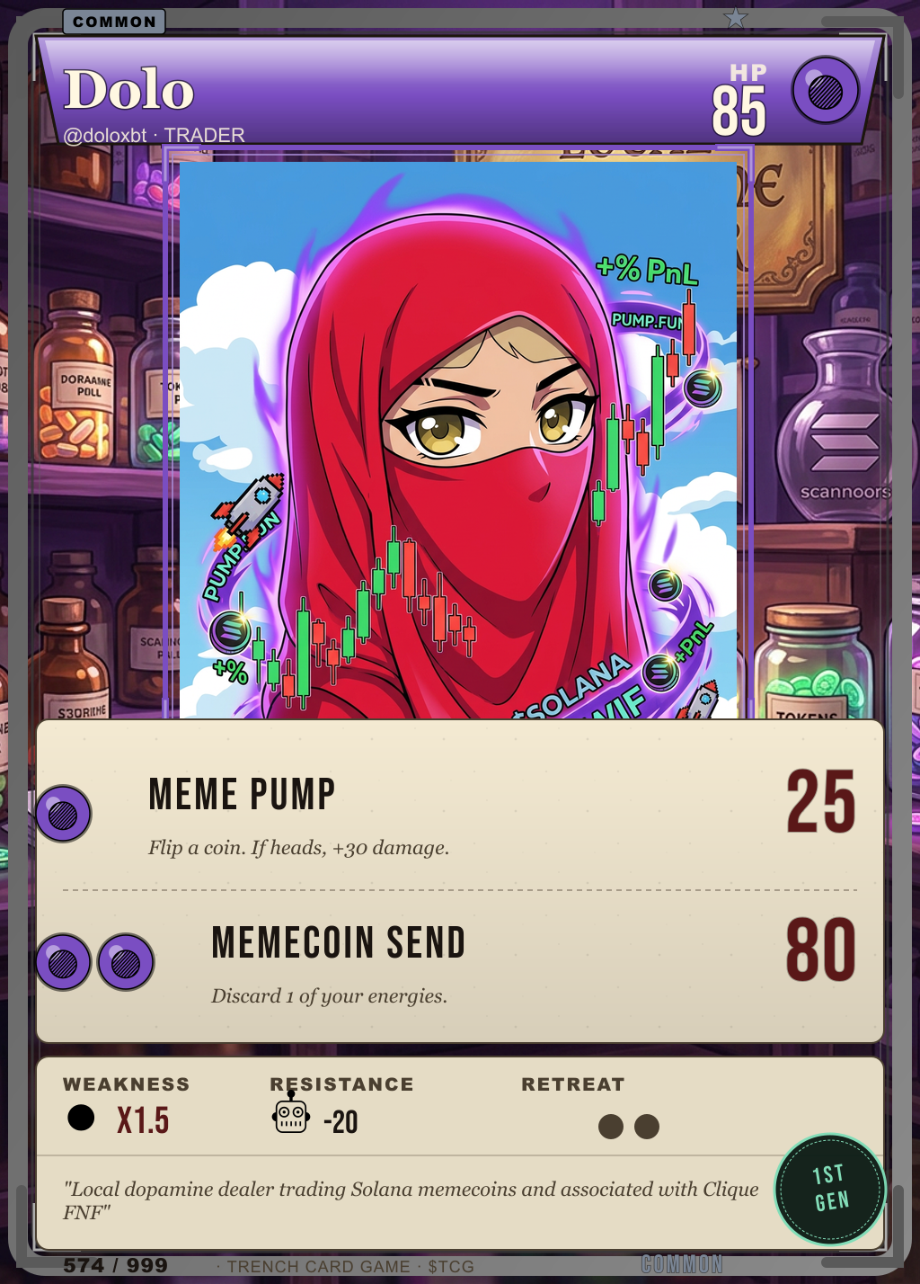 Trench Card 574 · Dolo