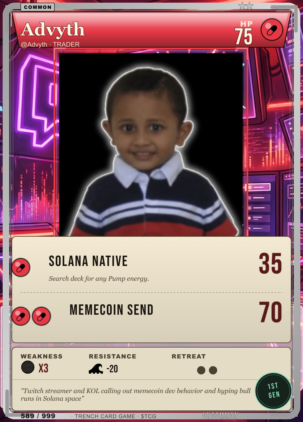 Trench Card 589 · Advyth
