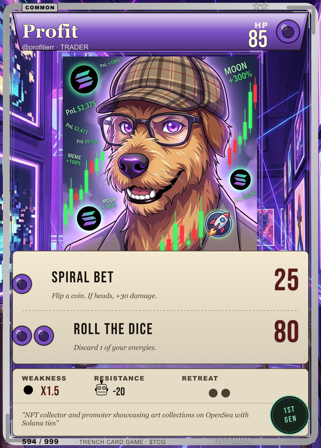 Trench Card 594 · Profit