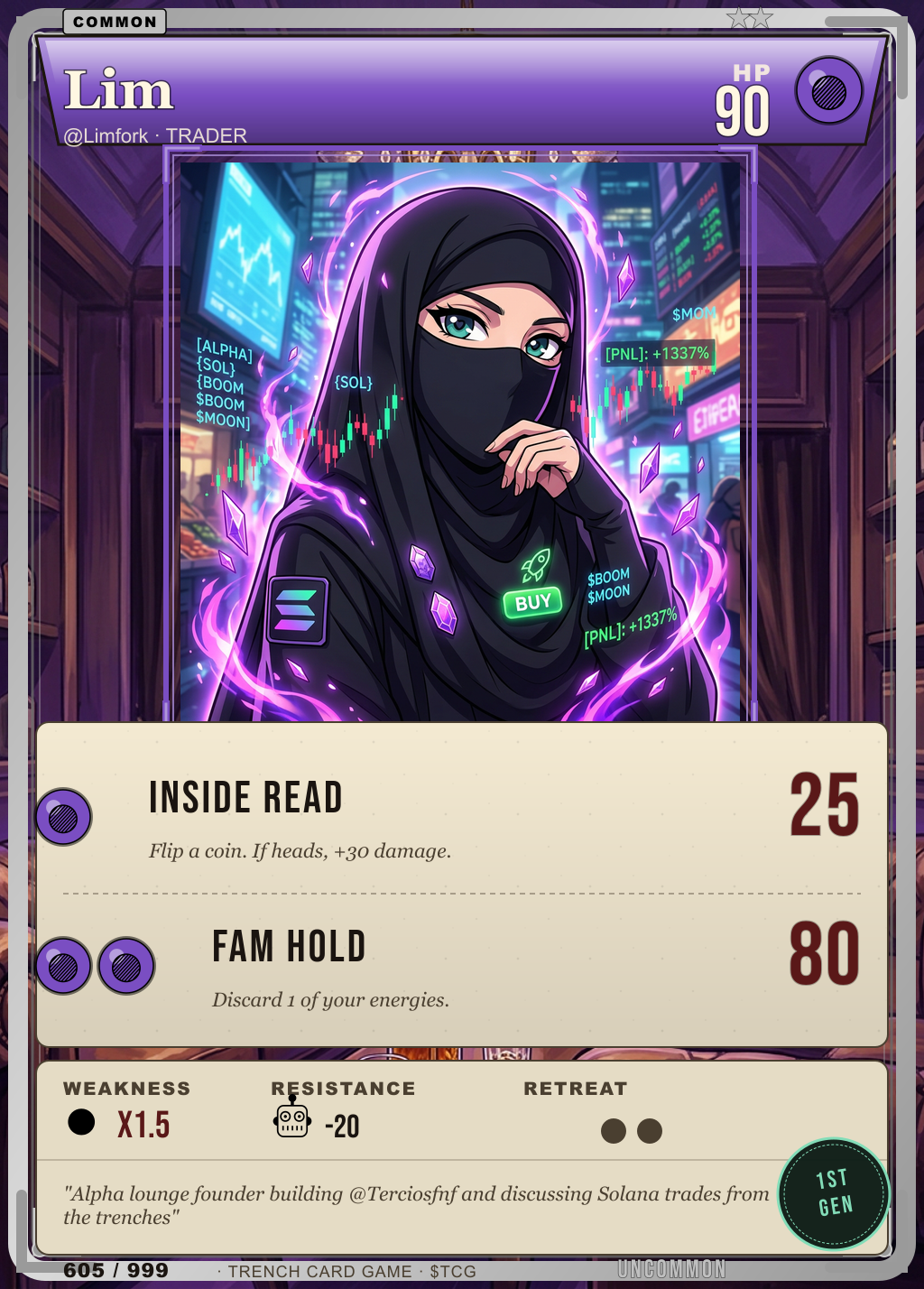 Trench Card 605 · Lim
