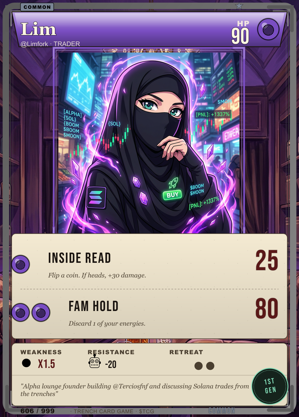Trench Card 606 · Lim