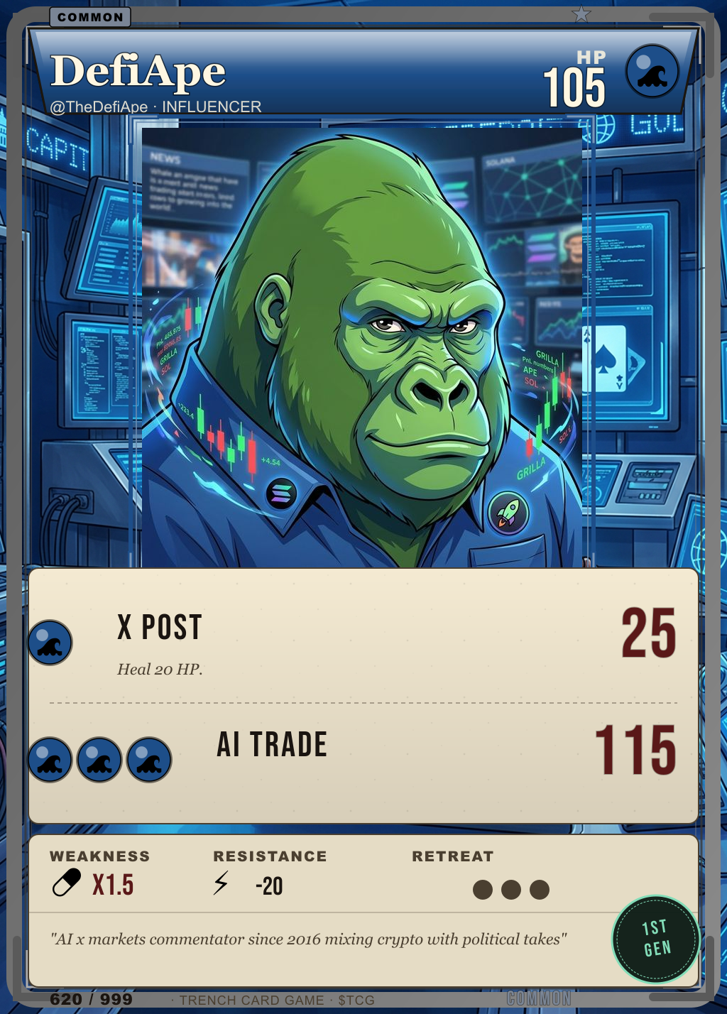 Trench Card 620 · DefiApe