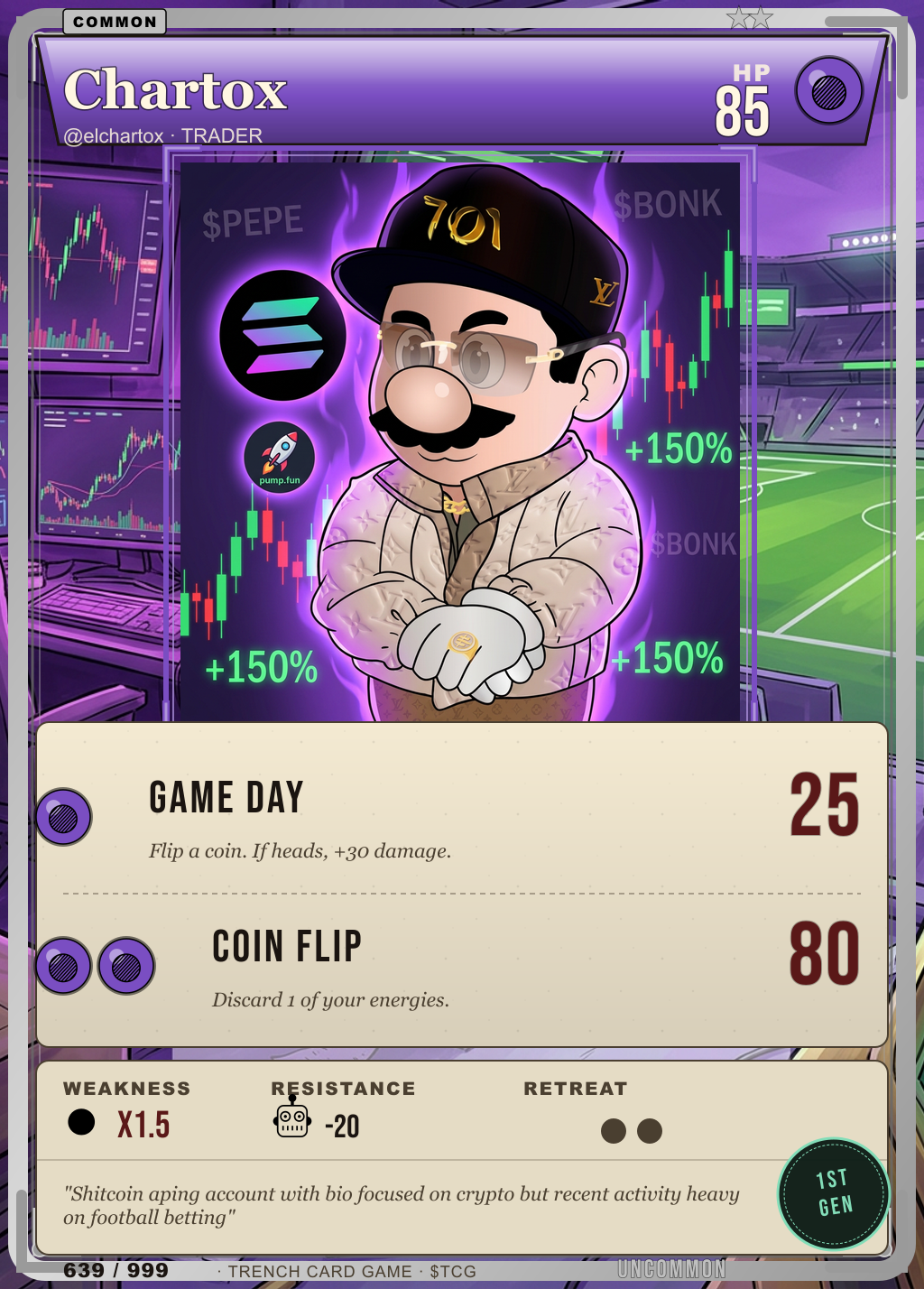 Trench Card 639 · Chartox